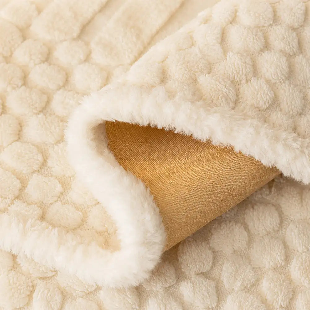 Couch Cover | Striped Ribbed Texture, Bubble-Textured Plush 3