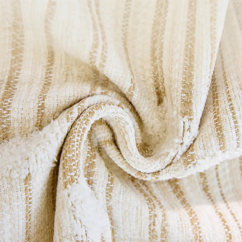 Couch Cover | Textured Striped Chenille, Non-Slip Backing 4
