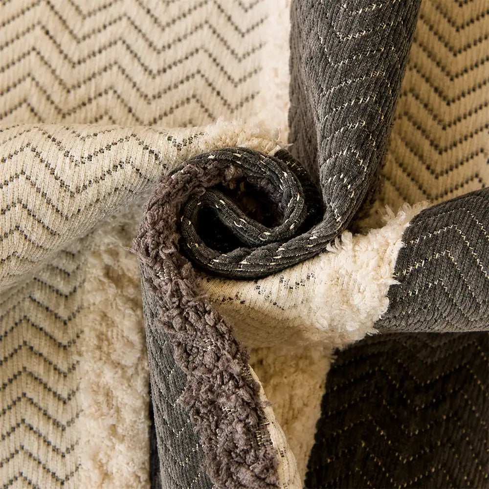 Couch Cover | Vintage Striped Chenille, Non-Slip Backing 4