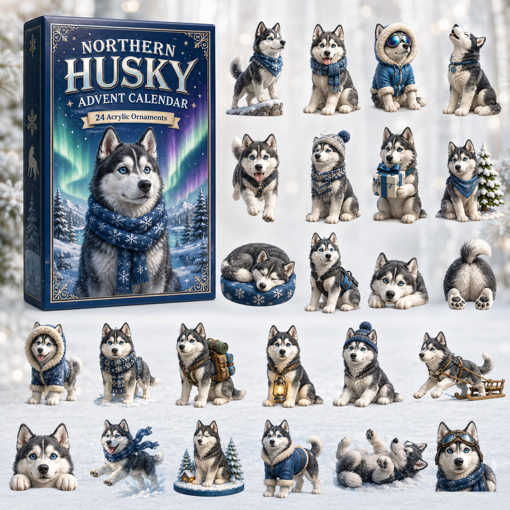 Husky Advent Calendar 2026 with 24 Collectible Figurines
