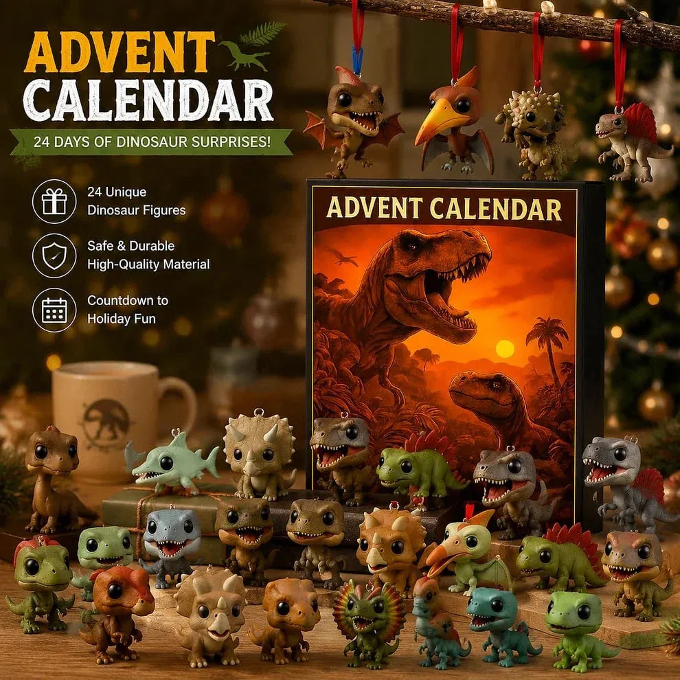 Dinosaur Advent Calendar - 24-Day Christmas Countdown for Kids & Dinosaur Lovers 0