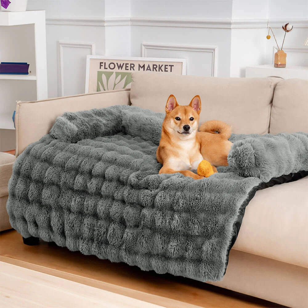 Dog Bed Mat | Fluffy Plush Texture, Non-Slip Bottom 6