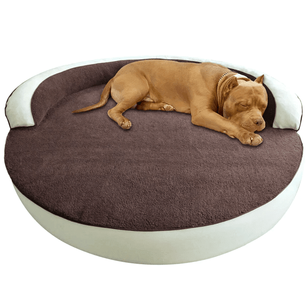 Dog Bed | Orthopedic Memory Foam, Round Bolster Design 1