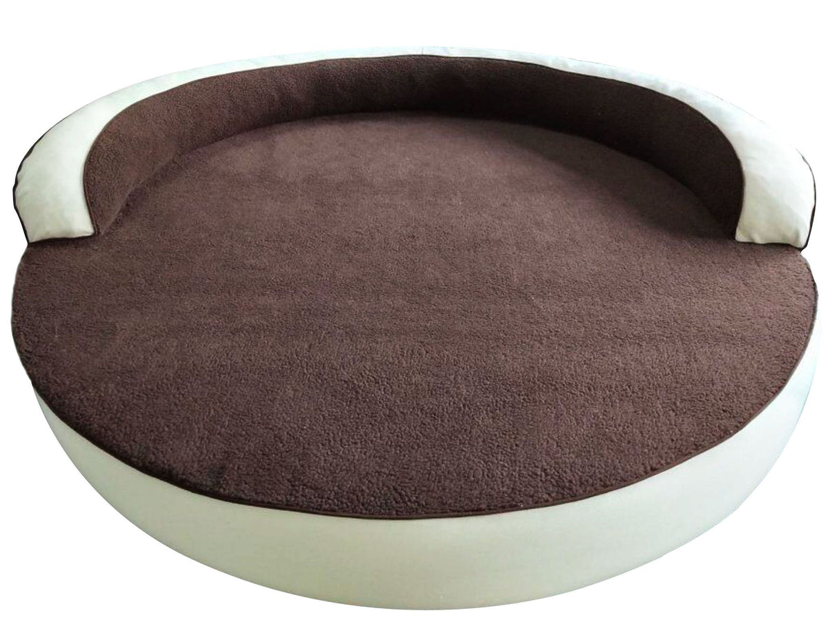 Dog Bed | Orthopedic Memory Foam, Round Bolster Design 2