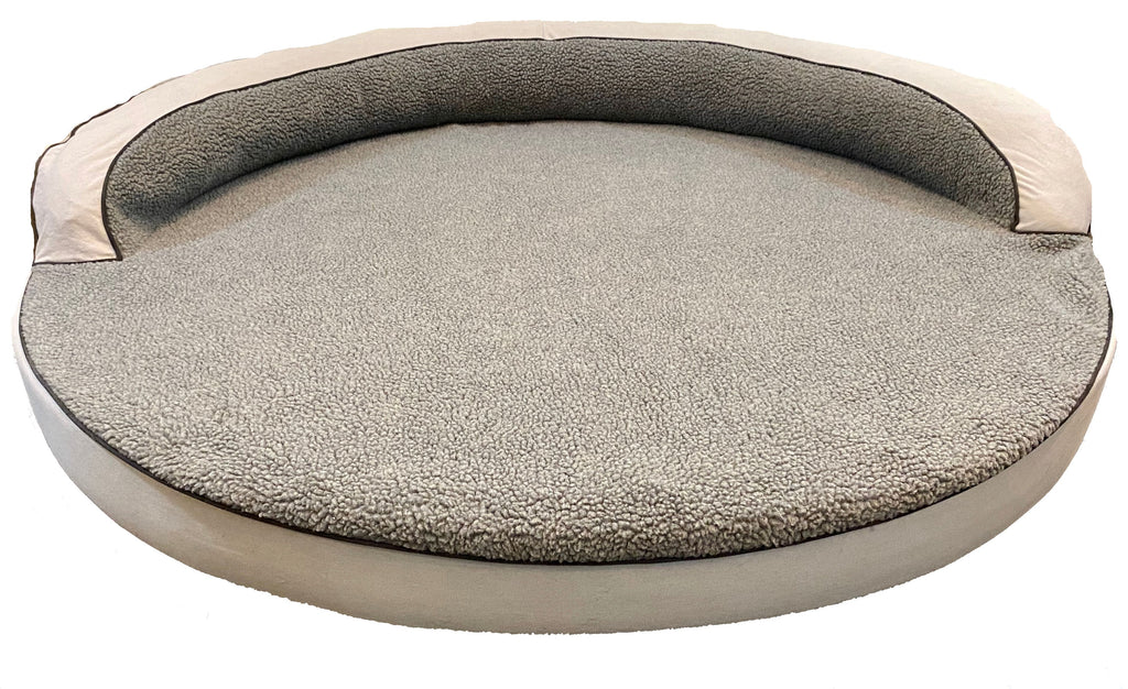 Dog Bed | Orthopedic Memory Foam, Round Bolster Design 3