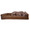 Dog Bed | Orthopedic Memory Foam, Three-Sided Bolsters 0