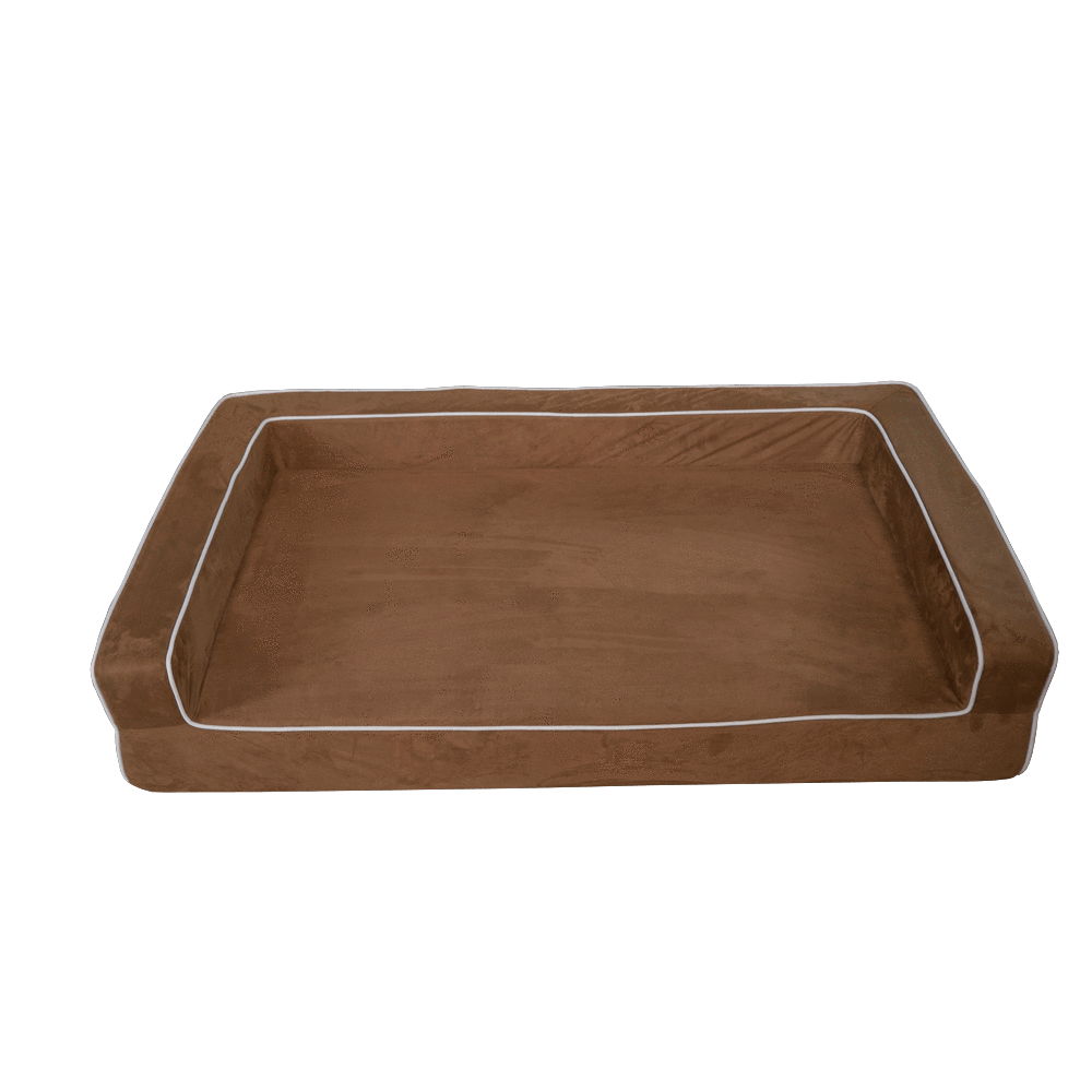 Dog Bed | Orthopedic Memory Foam, Three-Sided Bolsters 2