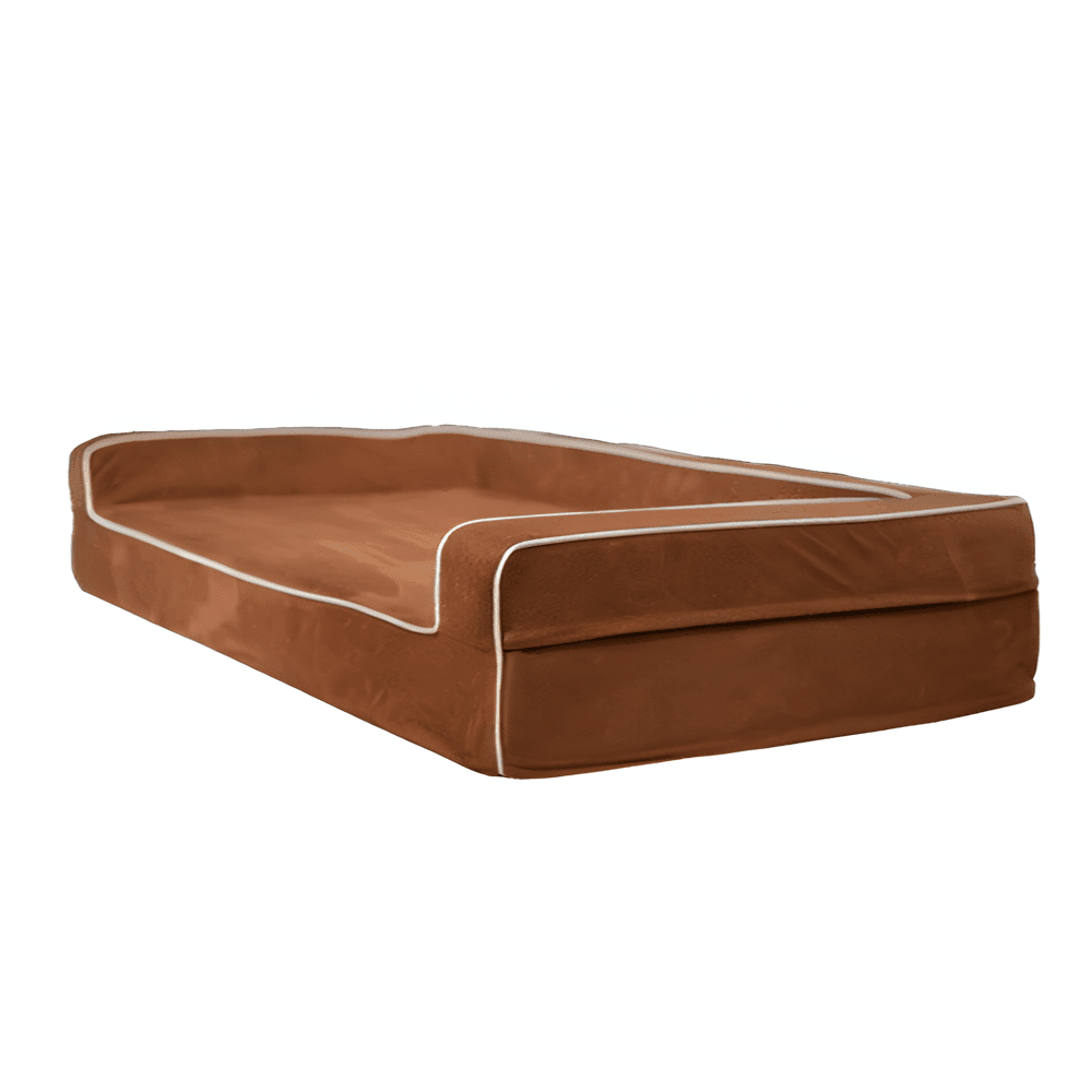 Dog Bed | Orthopedic Memory Foam, Three-Sided Bolsters 3