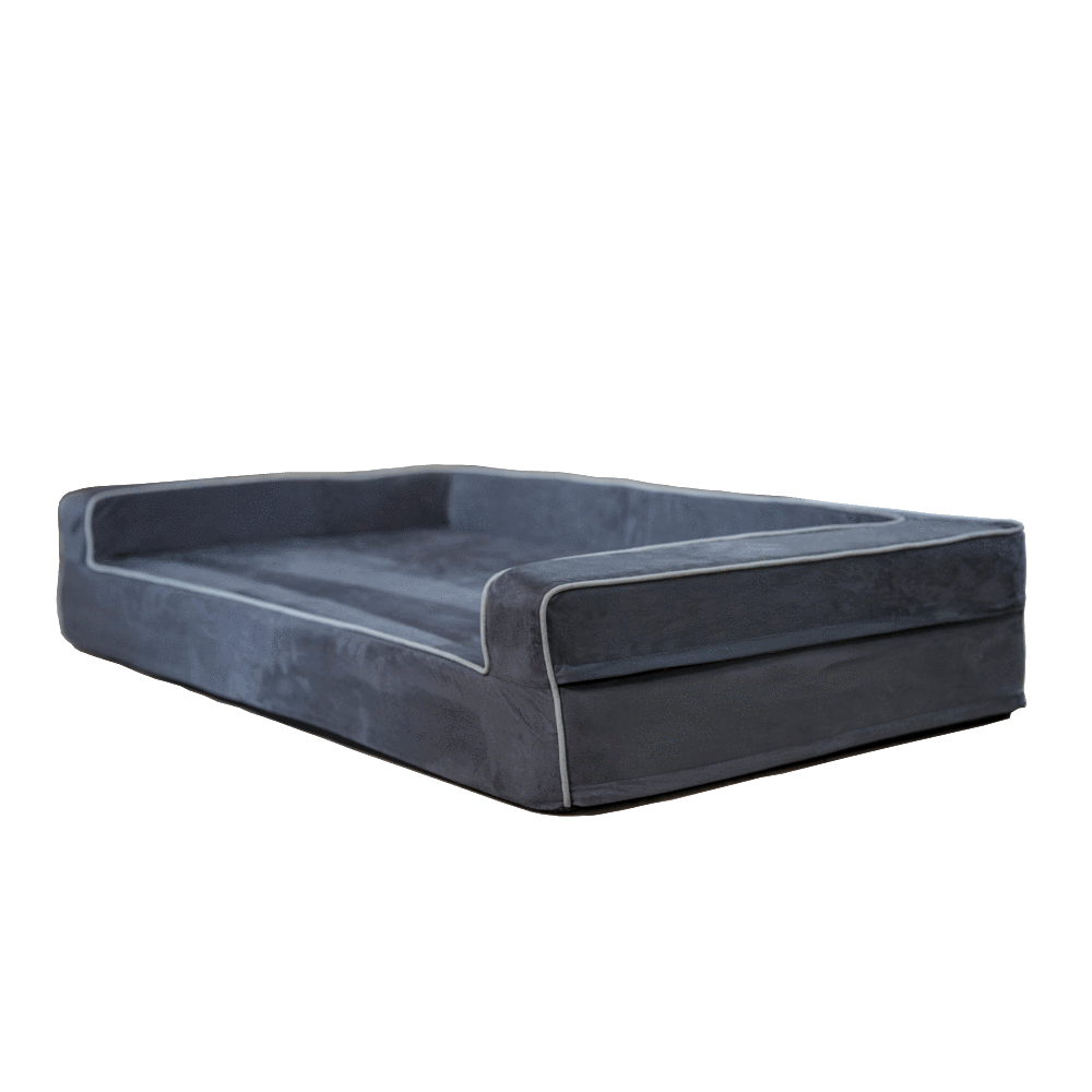 Dog Bed | Orthopedic Memory Foam, Three-Sided Bolsters 7