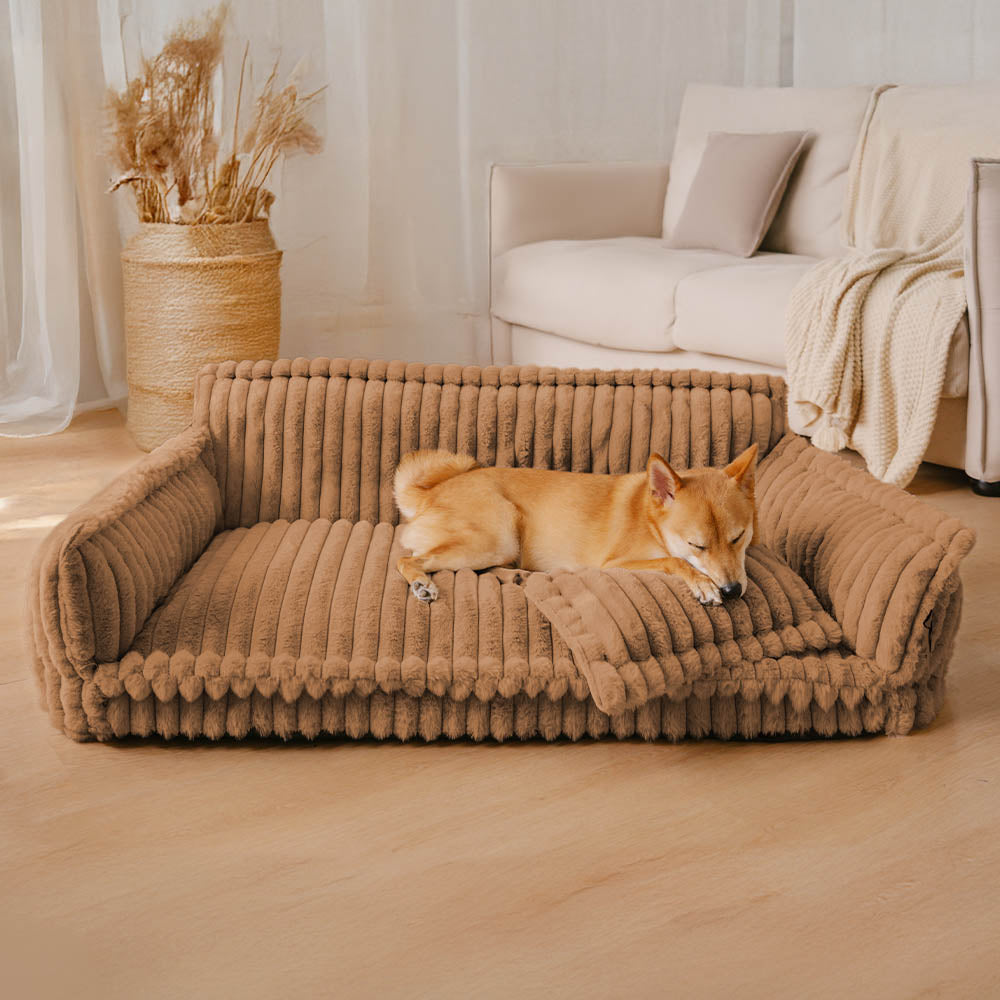 Dog Bed | Orthopedic Support, Fluffy Plush Design 10