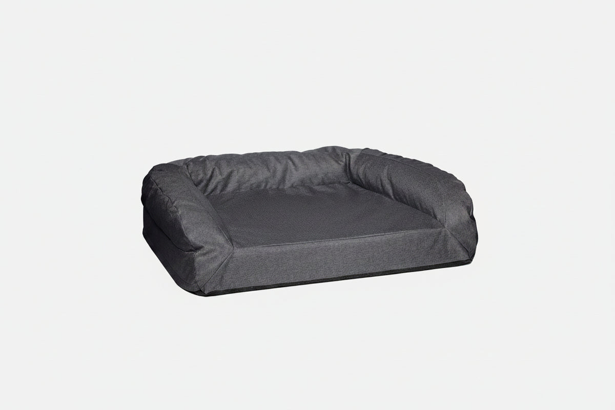 Dog Bed | Rectangle Shape, Bolster Design, Orthopedic Support 19