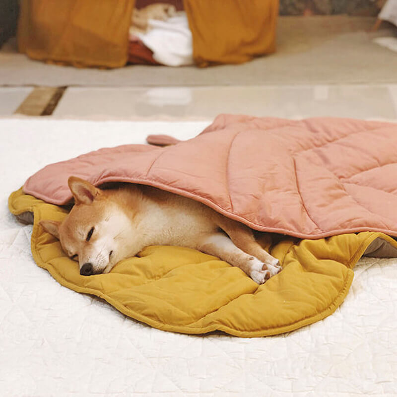 Dog Blanket | Leaf Shape, Cotton Polyester Blend 1