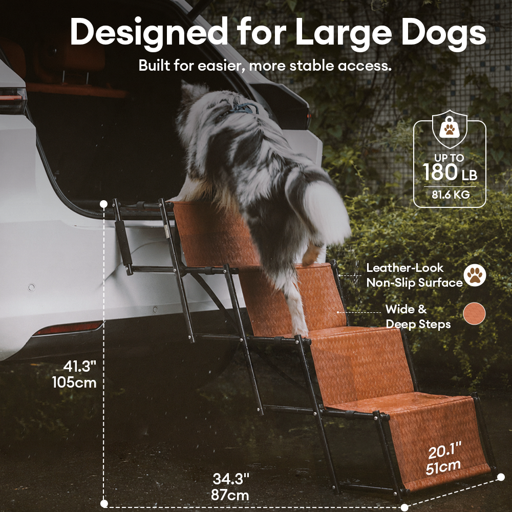 Dog Stairs | Foldable, Wide Non-Slip Steps for Car 6