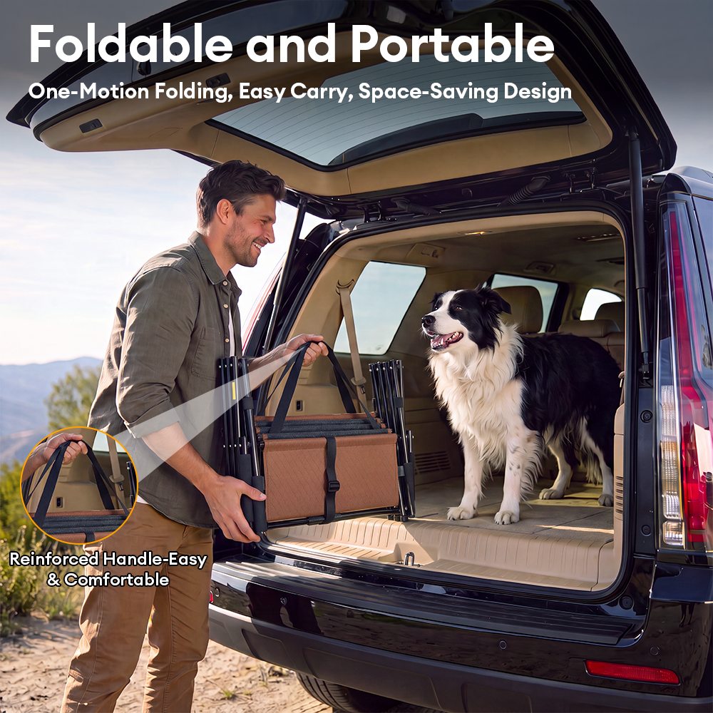 Dog Stairs | Foldable, Wide Non-Slip Steps for Car 7