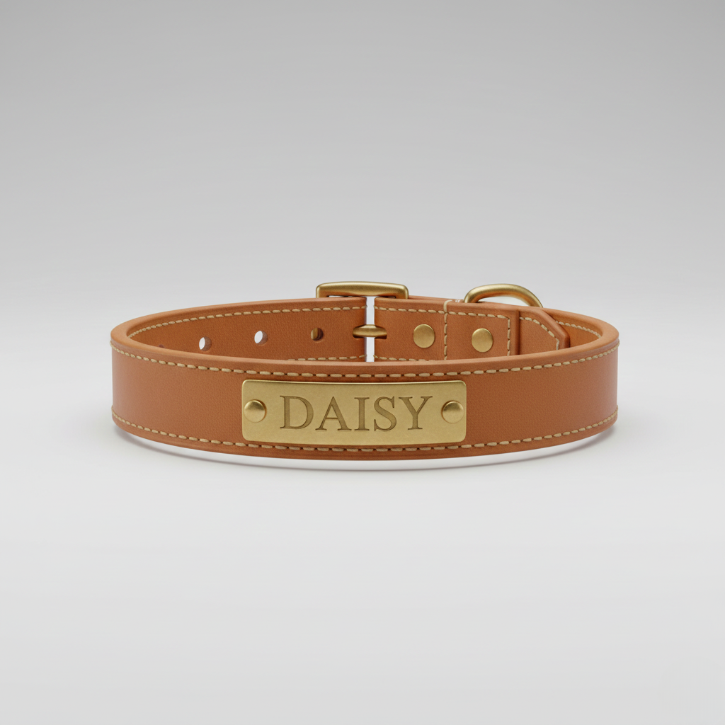 Personalized Leather Dog Collar