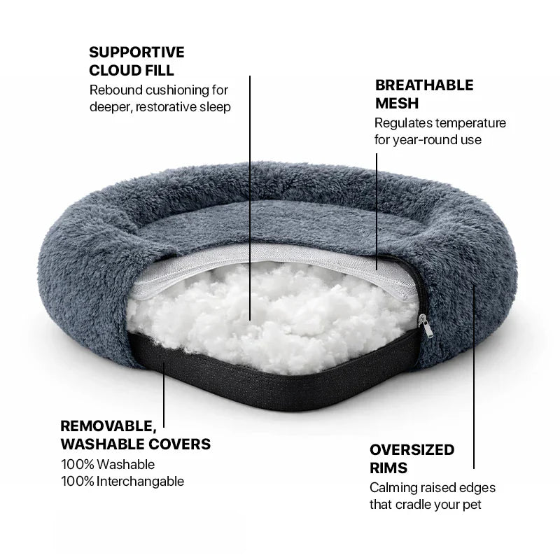Pet Bed | Deep Sleep Design, Plush Cushion 6