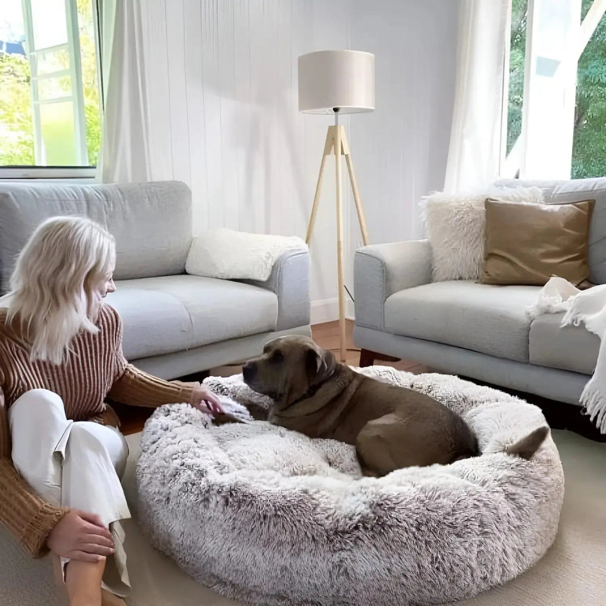 Pet Bed | Round Shape, Plush Material for Dogs 2