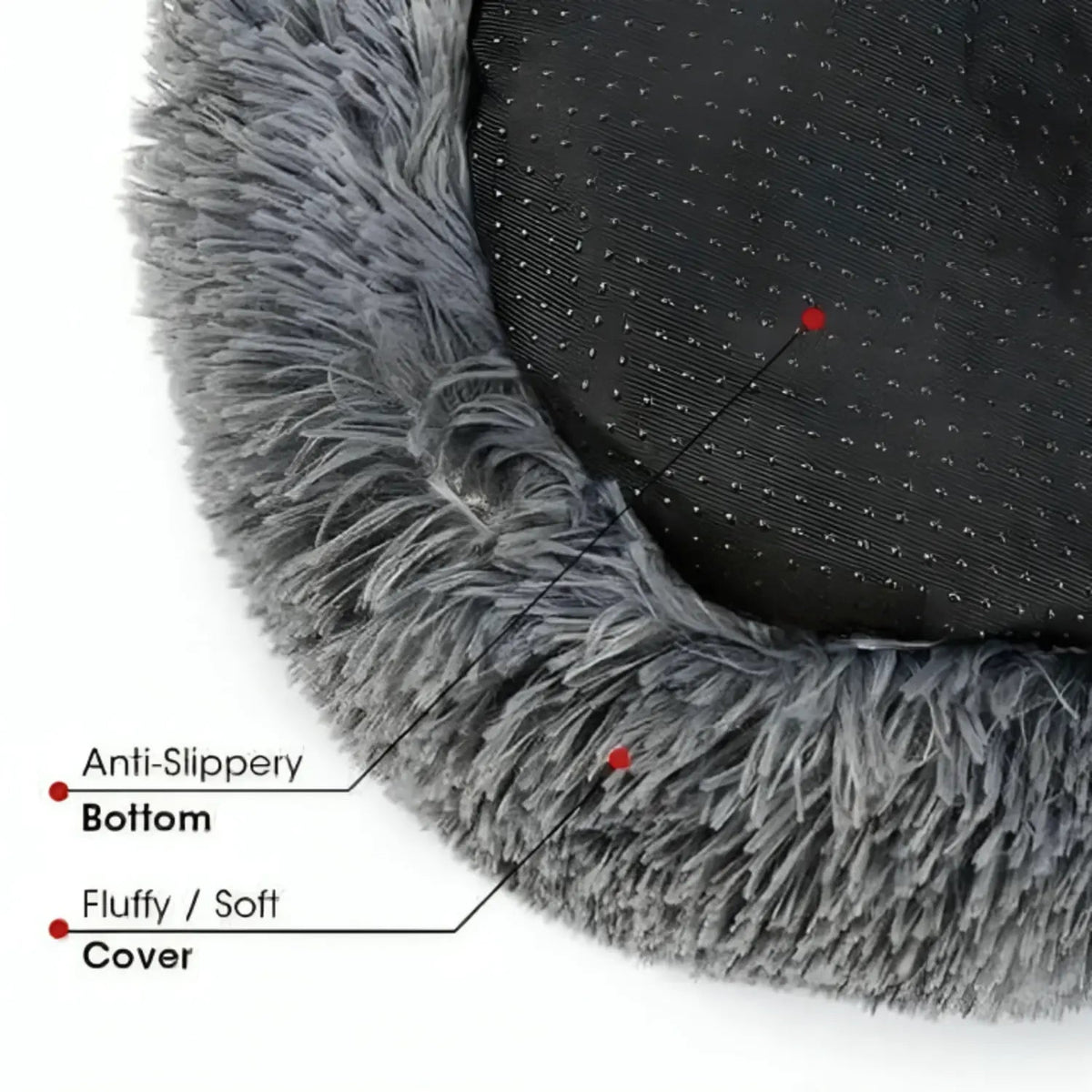 Pet Bed | Round Shape, Plush Material for Dogs 6