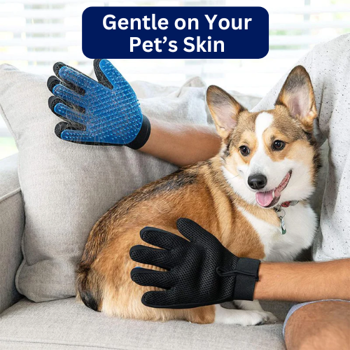 Pet Hair Remover Gloves for Dogs and Cats - Comfortable Grooming Mitts for Easy Fur Removal 2