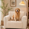 Recliner Couch Cover | Waterproof Ribbed Plush, Non-Slip Design 0