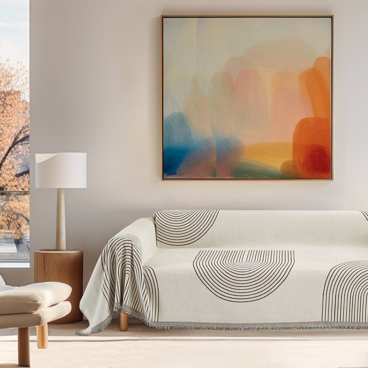 Sofa Cover | Reversible Design, Chenille Texture 11