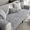 Sofa Cover | Striped Chenille Fabric, Non-Slip Backing 0