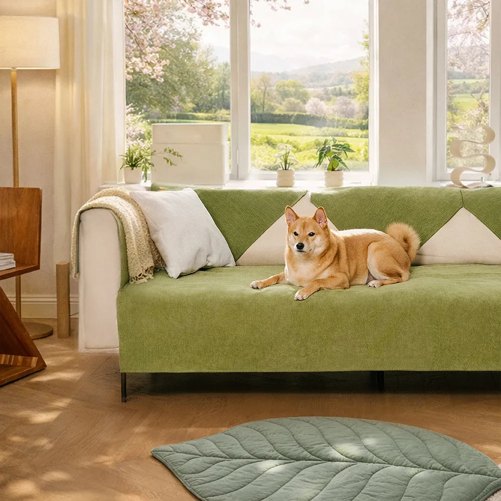 Sofa Cover | Waterproof Chenille, Stain-Resistant Herringbone 3