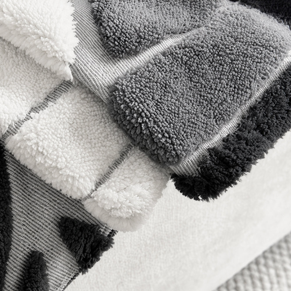 Sofa Throw | Thickened Plush Texture, Leaf Pattern 2