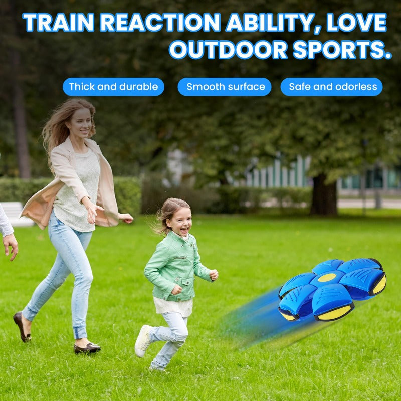 Transforming Saucer-Ball Toy for Engaging Indoor and Outdoor Play 1