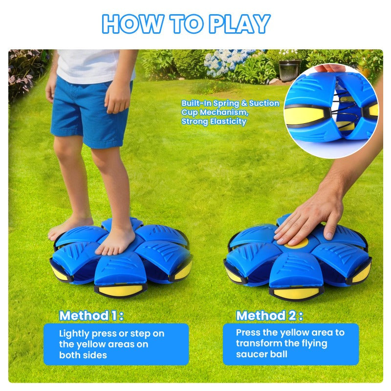Transforming Saucer-Ball Toy for Engaging Indoor and Outdoor Play 4