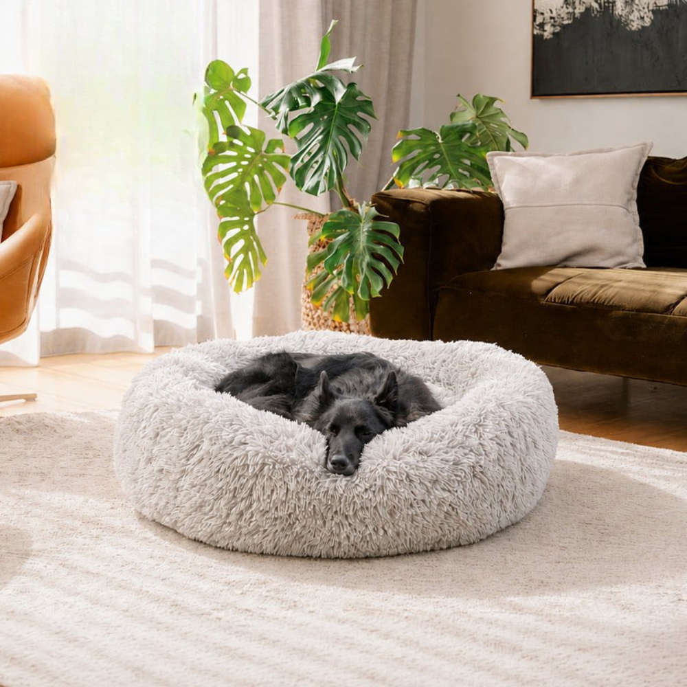 Plush Pet Bed with Deep Sleep Cushion Design