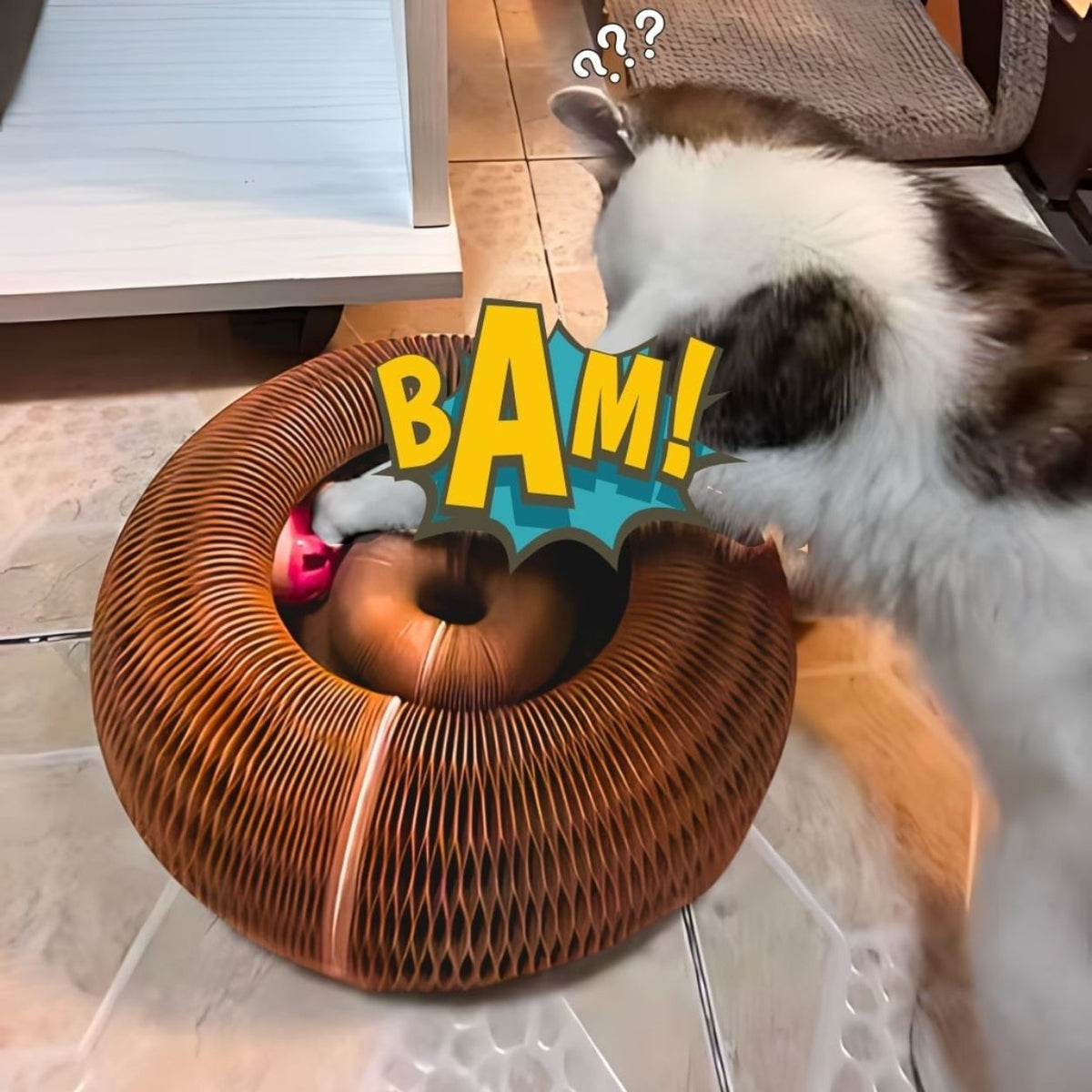 Interactive Cat Toy | Curled Shape, Lightweight Design