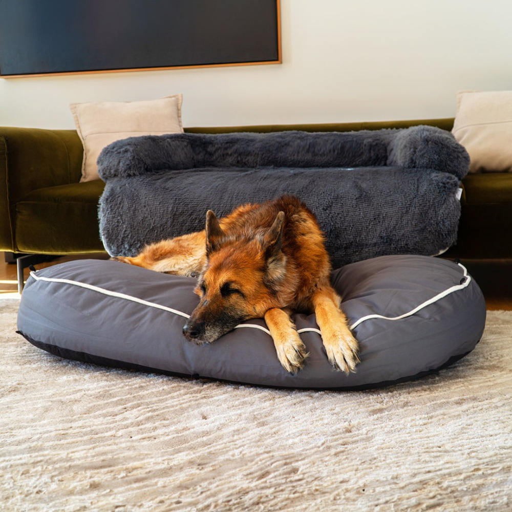 Dog Bed Chew-Resistant Base, Cooling 2-in-1 Lounger