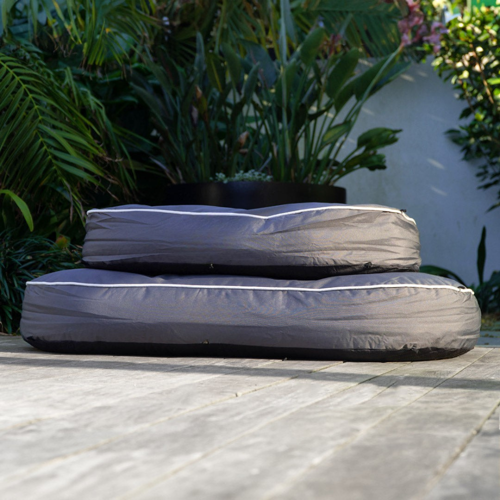 Dog Bed Chew-Resistant Base, Cooling 2-in-1 Lounger
