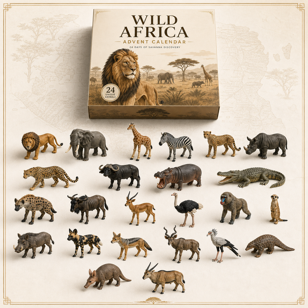 Wild Africa Advent Calendar – 24 Days of Savanna Discovery with Illustrated Wildlife 4