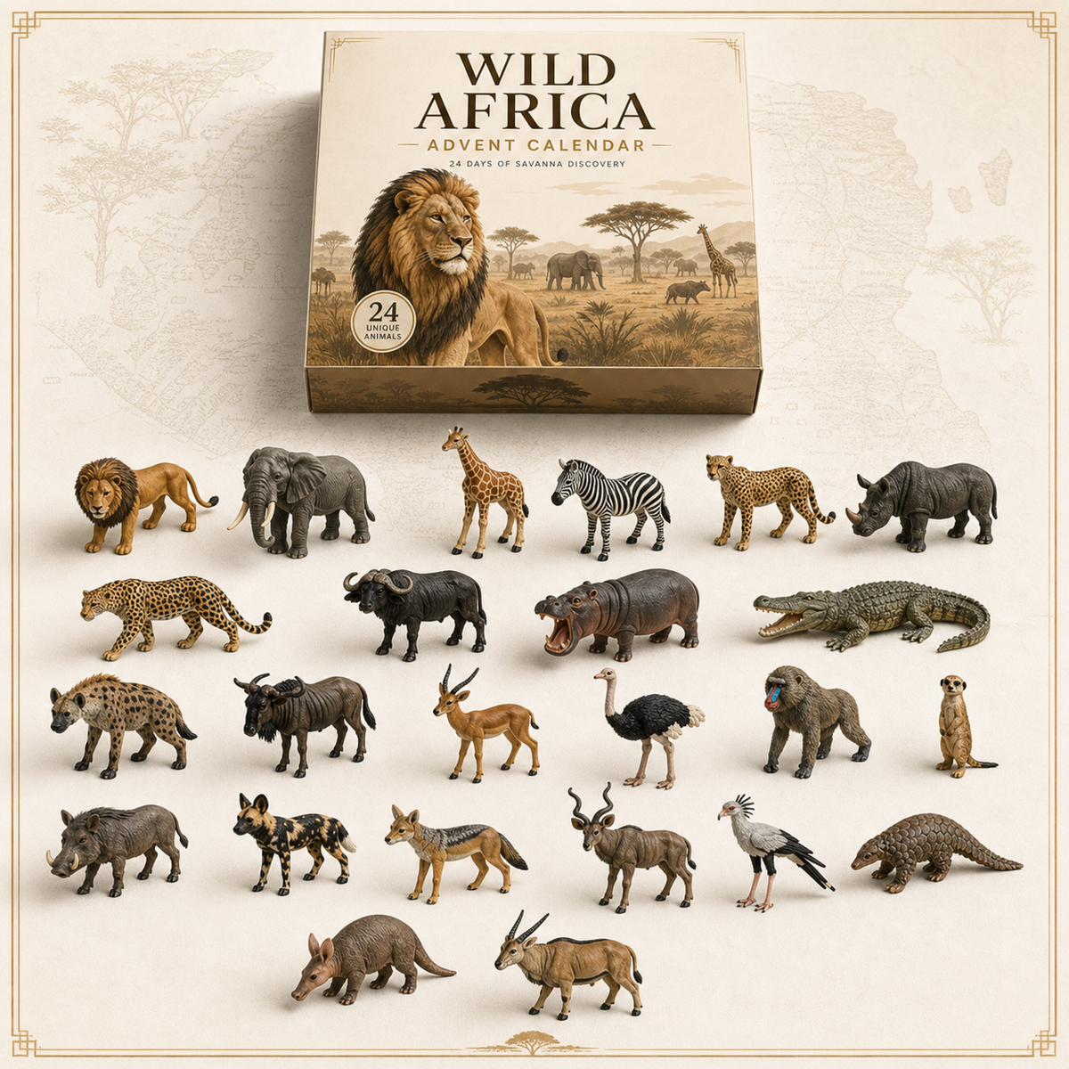 Wild Africa Advent Calendar – 24 Days of Savanna Discovery with Illustrated Wildlife 4