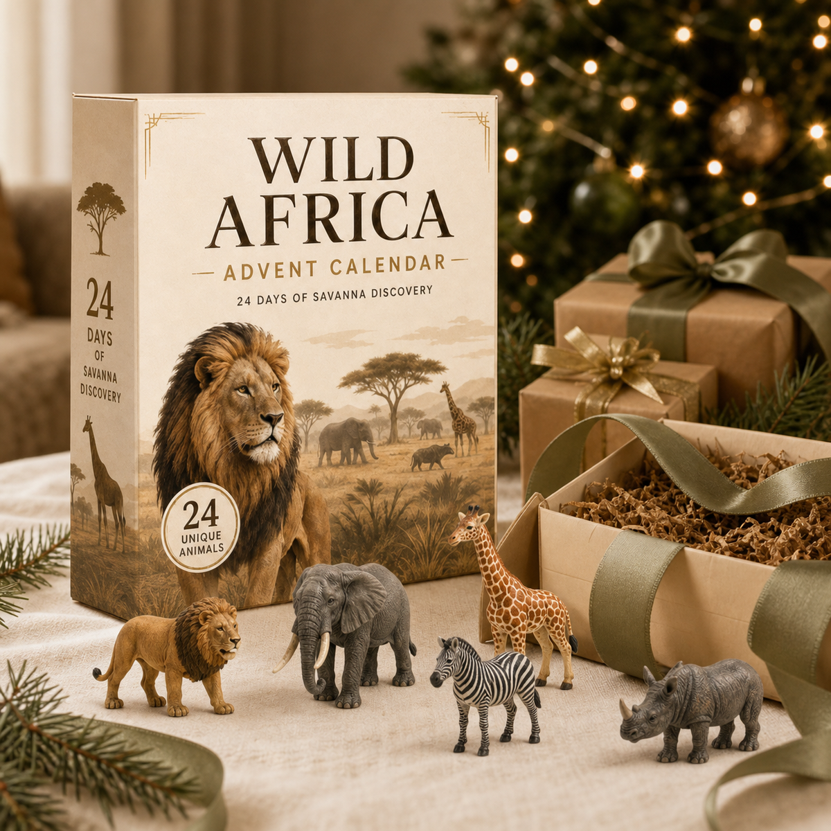 Wild Africa Advent Calendar – 24 Days of Savanna Discovery with Illustrated Wildlife 5