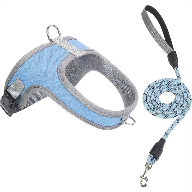 YoPoll Breathable Reflective Dog Harness for Small Dogs - Adjustable Fit & Comfortable Design 0