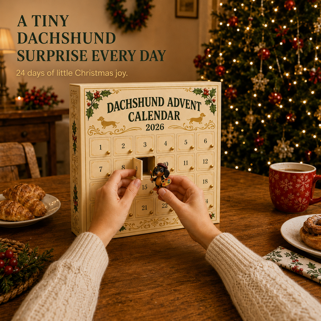 Dachshund advent calendar Christmas gift