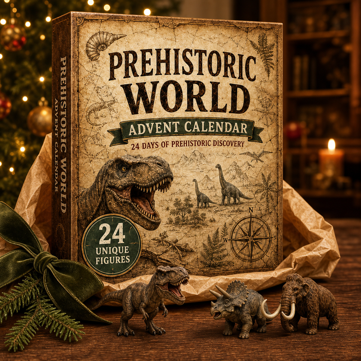 Prehistoric world advent calendar Christmas gift