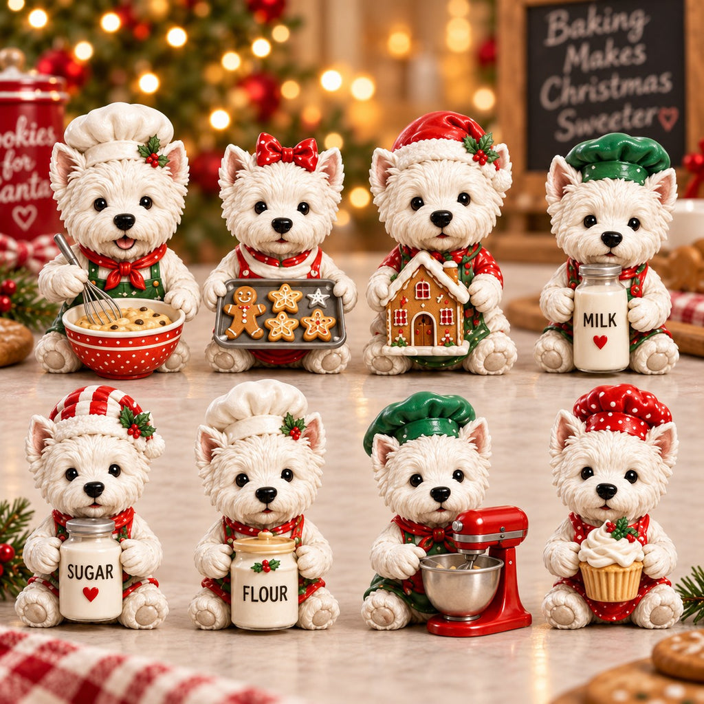 Westie bakery figurine detail